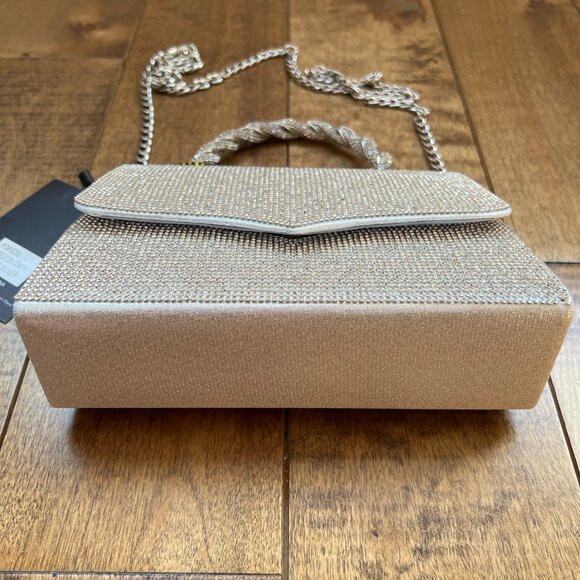 Imoshion Women's Silver Studded Evening Handbag Clutch Purse Removable Straps - Picture 9 of 15